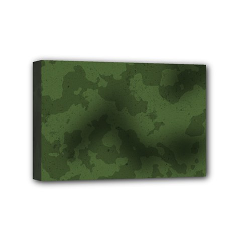 Vintage Camouflage Military Swatch Old Army Background Mini Canvas 6  X 4 