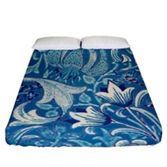 Floral Pattern Fitted Sheet (california King Size) by Valentinaart