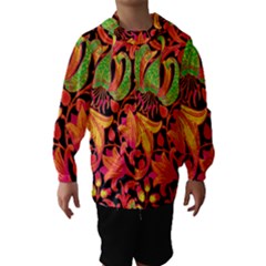 Floral Pattern Hooded Wind Breaker (kids) by Valentinaart