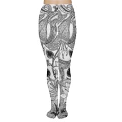 Floral Pattern Women s Tights by Valentinaart