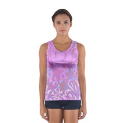 Floral Pattern Women s Sport Tank Top 