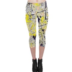 Abstract Painting  Capri Leggings  by GabriellaDavid