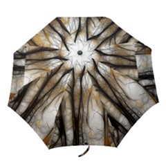 Fall Forest Artistic Background Folding Umbrellas by Simbadda