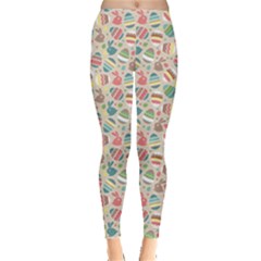 Green Easter Eggs Rabbits Holidays Patterm Leggings by CoolDesigns