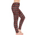 Red Pattern A Hearts Shadow Leggings View4