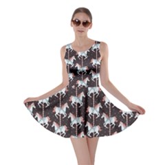 Carousel Horses Pattern Skater Dress