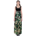 Green Butterfly Floral Empire Waist Maxi Dress View1