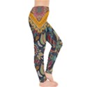 Navy Tribal Aztec Chevron Stripes Leggings  View4