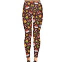 Colorful With Christmas Elements In A Flat Style Leggings View2