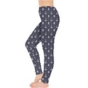 Blue Pattern Anchors and Skulls Leggings View3