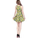 Dark Yellow Mushrooms Pattern Sleeveless Dress  View2