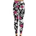 Red Rose Floral Leggings  View2