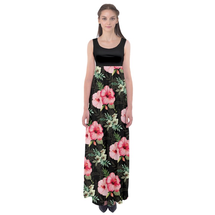 Hawaii3 Empire Waist Maxi Dress