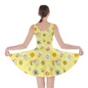 Yellow Bright Colorful Flat Pattern with Cups of Black Coffee Skater Dress View2