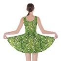 Neon Green Japanese Cherry Blossom Tree Pattern Skater Dress View2