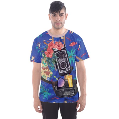 Faux Hawaiian Men s Sport Mesh Tee by CoolDesigns