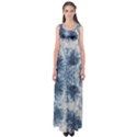 Dull Blue Tie Dye Empire Waist Maxi Dress View1