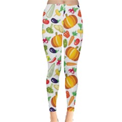 Colorful Cartoon Vegetables Pattern Leggings