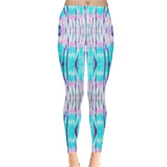 Aqua Tie Dye Leggings by CoolDesigns