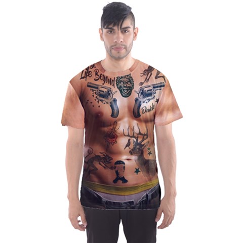 Faux Tattoo Men s Sport Mesh Tee by CoolDesigns