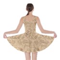 Brown Retro Sketch Pattern of Ice Cream Skater Dress View2