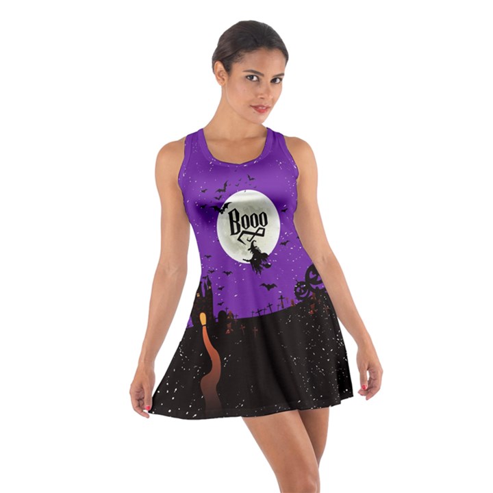 Purple Booo Cotton Racerback Dress