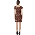 Red Pattern In The Russian Traditional Style Short Sleeve Skater Dress View2