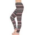 Pink Tribal Aztec Chevron Stripes Leggings View3