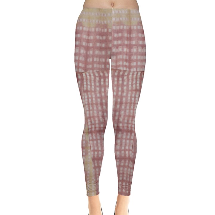 Mocha Check Tie Dye Leggings