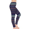 Navy2 Aztec Tribal Chevron Stripes Leggings View4