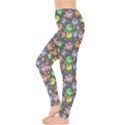 Watercolor Rabbits Leggings  View3