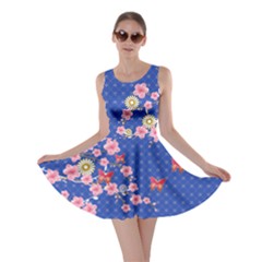 Blue Blossom Skater Dress