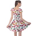 Colorful Donuts Pattern Cap Sleeve Dress View2