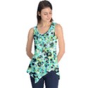 LightGreen Floral Sleeveless Tunic Top View1