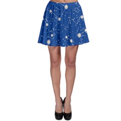 Blue Pattern With Constellations Of Southern Hemisphere Skater Dress