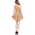 Brown Pattern with Black Cats and Hearts Short Sleeve Skater Dress View2