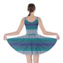 Blue African Pattern Full of Color Skater Dress View2