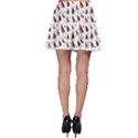 Purple Pattern With Nautical Elements Skater Skirt View2