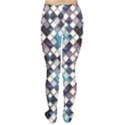 Blue Pattern Blue Geometric Abstract Pattern Of Squares Tights View2