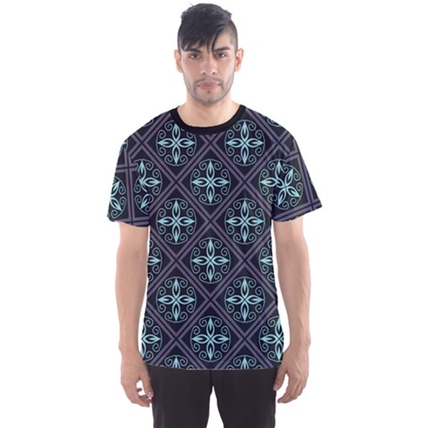 Dark Pattern Decorative Ornament Men s Sport Mesh Tee by CoolDesigns