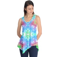 Green & Blue Tie Dye Tunic Top