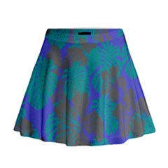 Blue Hawaii Mini Flare Skirt