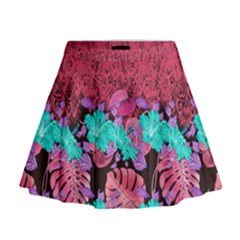 Coral Hawaii Mini Flare Skirt