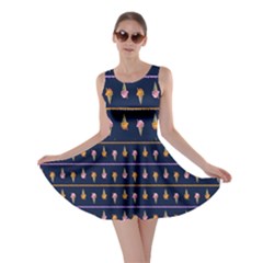 Navy Icecream Skater Dress