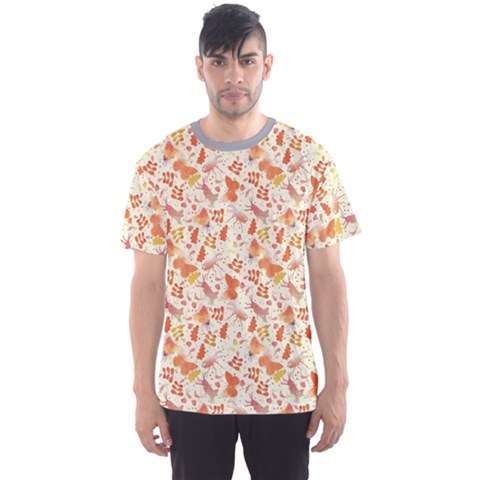 Colorful Watercolor Pattern With Insects Bees And Butterflies Men s Sport Mesh Tee by CoolDesigns