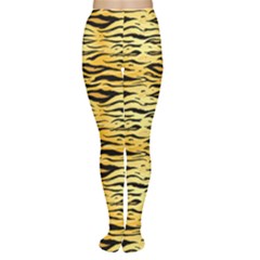 Yellow Tiger Pattern Women s Tights