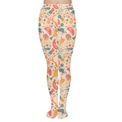 Colorful Food Pattern Suitable For Food Packaging Women s Tights by CoolDesigns