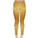 Yellow Golden Ornaments or Pattern Leggings View1