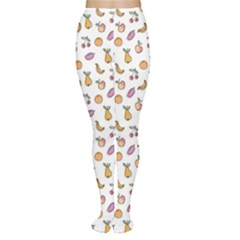 Colorful Hand Drawn Fruits Collection Pattern Tights