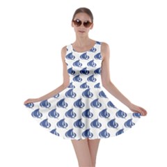 Blue Blue Yachts Or Sailboat Pattern Skater Dress